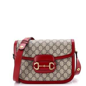Gucci Horsebit Shoulder Bag Gg Coated #202331G21B
